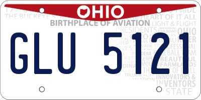 OH license plate GLU5121