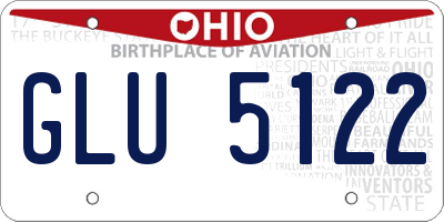 OH license plate GLU5122