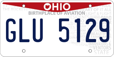 OH license plate GLU5129