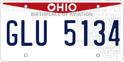 OH license plate GLU5134