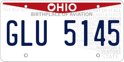 OH license plate GLU5145