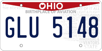 OH license plate GLU5148