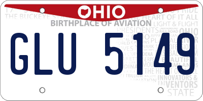 OH license plate GLU5149