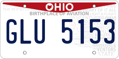 OH license plate GLU5153