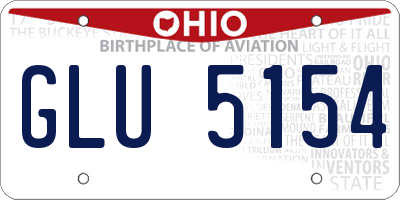 OH license plate GLU5154