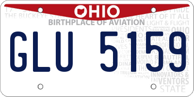 OH license plate GLU5159