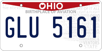 OH license plate GLU5161
