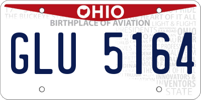 OH license plate GLU5164