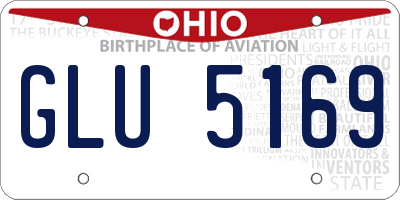 OH license plate GLU5169