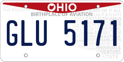 OH license plate GLU5171
