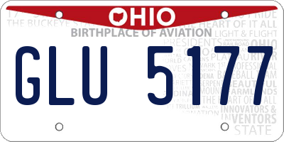 OH license plate GLU5177