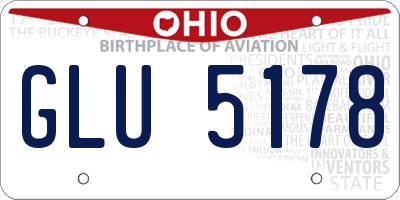 OH license plate GLU5178