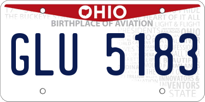 OH license plate GLU5183