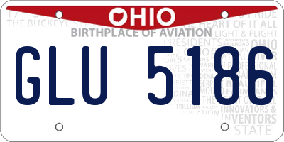 OH license plate GLU5186