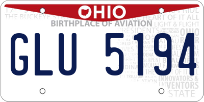 OH license plate GLU5194