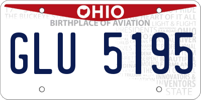 OH license plate GLU5195