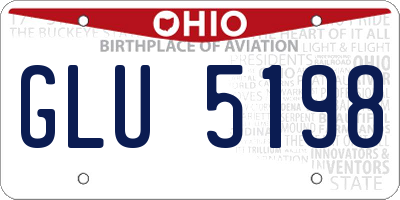 OH license plate GLU5198