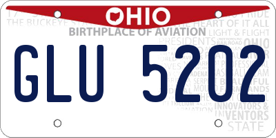 OH license plate GLU5202
