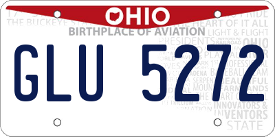 OH license plate GLU5272