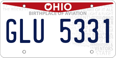 OH license plate GLU5331
