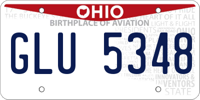 OH license plate GLU5348