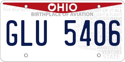 OH license plate GLU5406