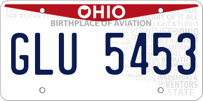 OH license plate GLU5453