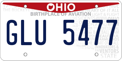 OH license plate GLU5477