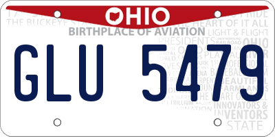 OH license plate GLU5479