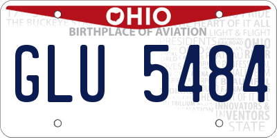 OH license plate GLU5484