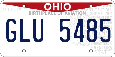 OH license plate GLU5485