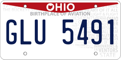 OH license plate GLU5491