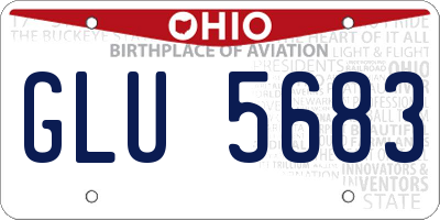 OH license plate GLU5683