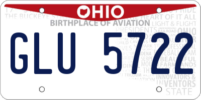 OH license plate GLU5722