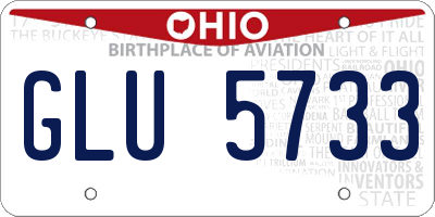 OH license plate GLU5733