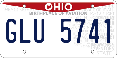 OH license plate GLU5741