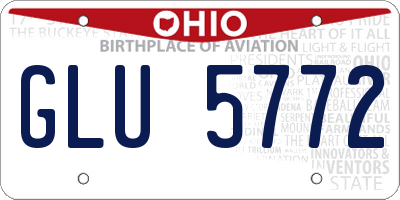 OH license plate GLU5772