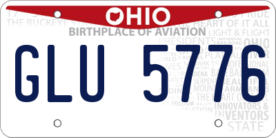 OH license plate GLU5776