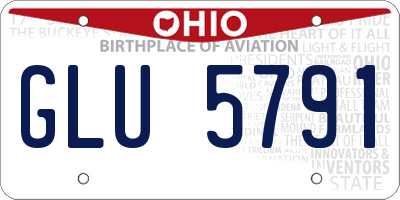 OH license plate GLU5791