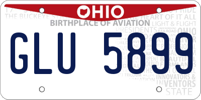 OH license plate GLU5899