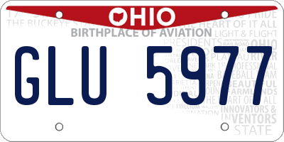OH license plate GLU5977