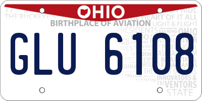 OH license plate GLU6108