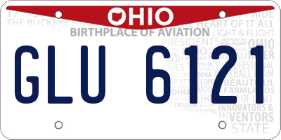 OH license plate GLU6121