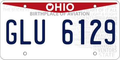 OH license plate GLU6129