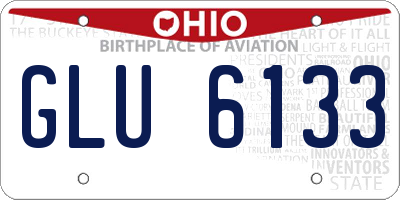 OH license plate GLU6133