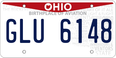 OH license plate GLU6148
