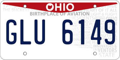 OH license plate GLU6149