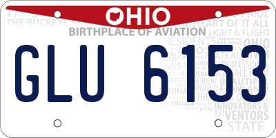 OH license plate GLU6153
