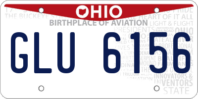 OH license plate GLU6156