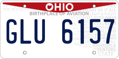 OH license plate GLU6157